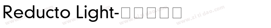 Reducto Light字体转换